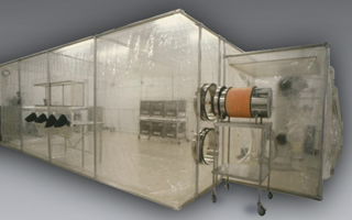 Class Biologically Clean flexible film - softwall cleanrooms.