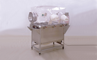 Pig Tub Isolator for gnotobiotic research.